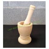 IMUSA Wood Footed Mortar & Pestle Set