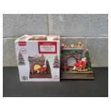 Holiday Time Light-Up Fireplace Scene