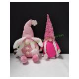 (2) Pink Happy Easter Holiday Gnomes