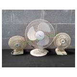(3) Tabletop Fans