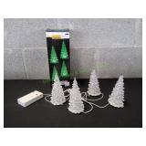 Lemax Crystal Lighted Tree Set, 4pc