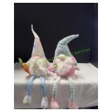 (2) Shelf Sitters Happy Easter Holiday Gnomes