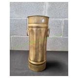 Vtg Trench Art Brass-Style Vase