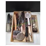 Vtg Silver-Plated Flatware, Utensils & More