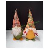 (2) Autumn Plush Gnomes