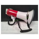 Western Safety Red/White Megaphone w/ Siren