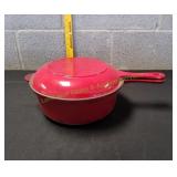 Technique Red Enameled 2-n-1 Pan/Skillet Set