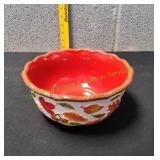 Temp-tations Harvest Embossed Serving Bowl