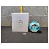 Sorelle Winter Sky Snowman Globe Glass Ornament