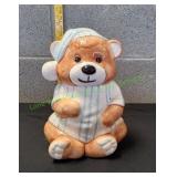 Vtg Sleepy Time Teddy Bear Cookie Jar