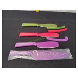 3pc Kuhn Rikon Swiss Design Knives w/ Guard