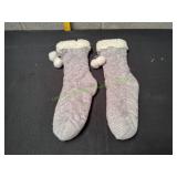 Cable Knit Slipper Socks
