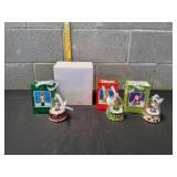 (3)Musical Christmas Dome Ornaments in Gift Bags