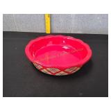 Temp-tations Holiday Plaid 10" Pie Baking Dish