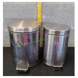 (2) Counter Top Trash Bins