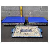 (2) Temp-tations Old World Rectangle Baking Dishes