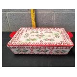 Temp-tations Holiday Baking Dish w/ Platter/Lid