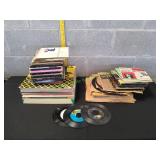 Lot of Vinyl Albums, 45 Records & More