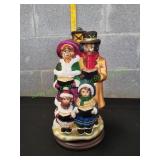Vtg Blown Mercury Glass Family Christmas Carolers