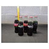 (5) Coca-Cola Classic Collectible Bottles