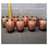 (80) Copper Drinking Cups