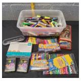 Small Tote of Markers, Pens, Pencils & More