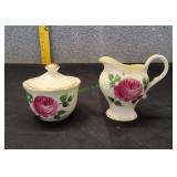 Royal Stuart Spencer Stevenson Sugar Bowl&Creamer