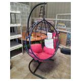 Hammock Chair Metal Egg Shaped Swing w/ Stand