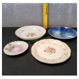 (4) Vtg Decorative Plates