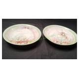 (2) Vtg Hand-Painted Porcelain Bavaria Bowls