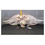 Wooden Wings w/ Heart & Double Arrow Wall Art