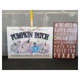 Pumpkin Patch & In This Houseï¿½ Wall Art