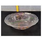 Vtg Mikasa Festive Bells Oval Bowl