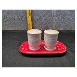 Pioneer Woman Vintage Lace Salt & Pepper Set