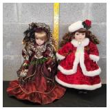 (2) Porcelain Dolls
