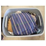 Tote of Material, Fabric Scraps & More