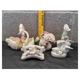 Porcelain & Ceramic Swans, Ducks & More