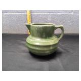 Nelson McCoy Pottery Green Glazed Batter Pitcher