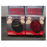 (2) Sprigs Earbags Bandless Ear Warmers, Sz M