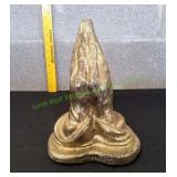 Gold-Tone Ceramic Praying Hands