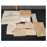 Vtg War Ration Books, Documents & More