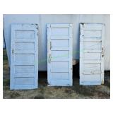 (3) Vtg Wood Doors