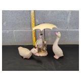 Solar Duck w/ (2) Duck Figurines