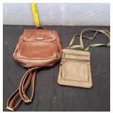 (1) Backpack & (1) Crossbody Handbag