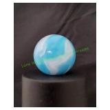 Blue & White Swirl Super Jumbo Marble