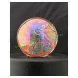 Clear Orange Ribbon Super Jumbo Marble