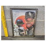 Signed Framk Thomas Print & Card