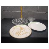 (3) Serving Plates & More