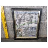 Signed Alvin Harper Print w/ Drew Pearson Card