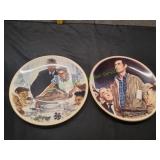 (2) 1976 Normal Rockwell Decorative Plates